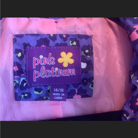 Girl’s Pink Platinum Raincoat 14-16 - Picture 5 of 11